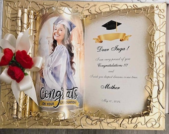 Personalized gift for the Graduation. unique, inimitable, beautiful, outstanding. For a girl and a boy