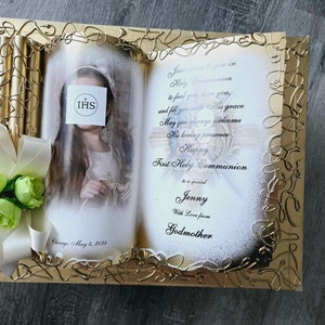 Regalo personalizado para la Primera Comunión. única, inimitable, hermosa, excepcional. Para una niña y un niño