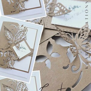 Une belle carte de voeux découpée à la main pour toutes les occasions avec une enveloppe gratuite. Meilleurs voeux de mariage. Anniversaire. Anniversaire. (Personnalisation)