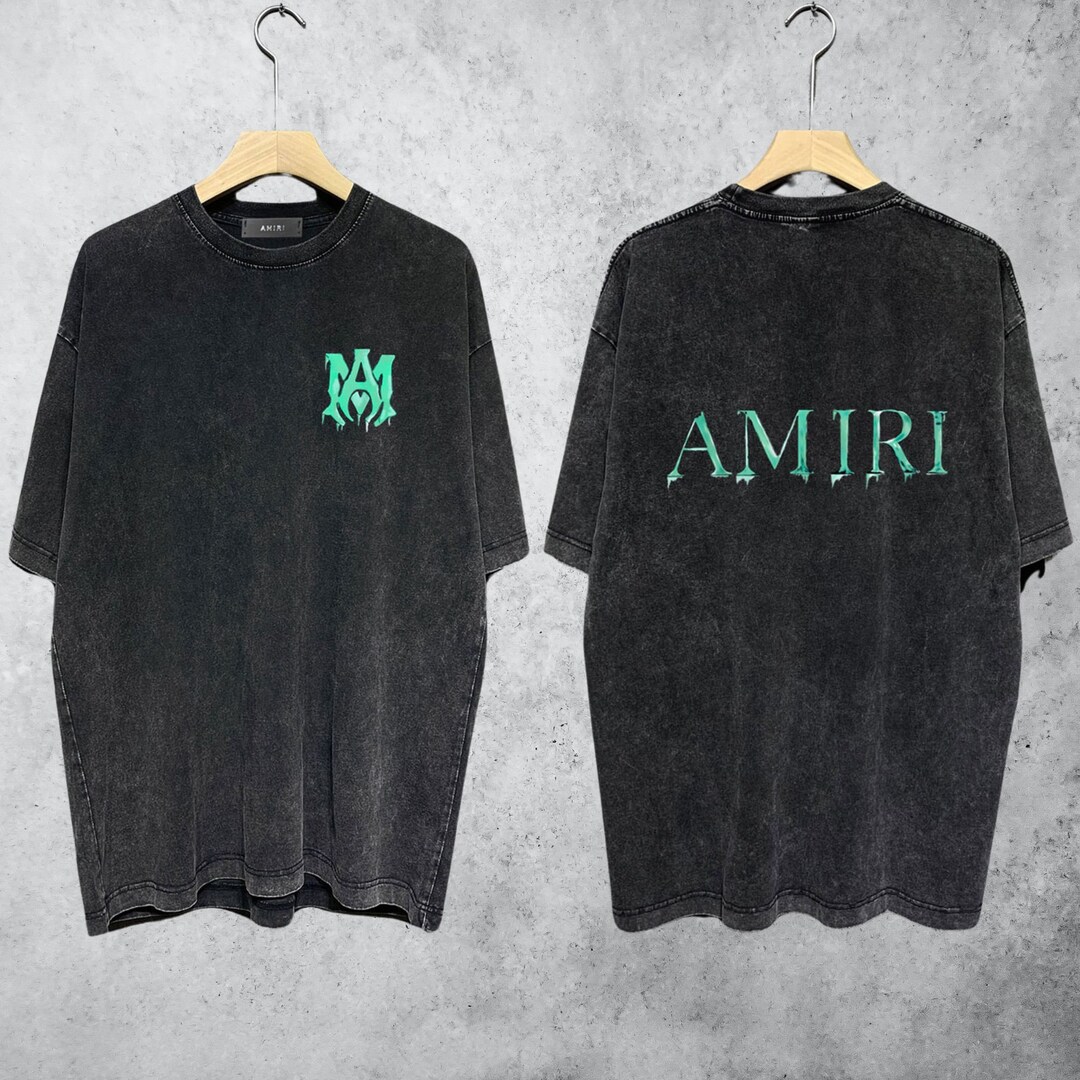 Camiseta Amiri Spider Letters Camiseta de manga corta Etsy España