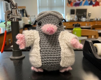 Handmade Crochet Mole (AvoGadro) | Stuffed Animal for Kids and Adults - Perfect gift for all ages (especially science teachers)