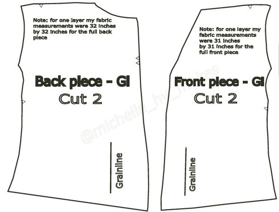 Hakama & Gi Template and Tutorial PDF, Sewing Instructions