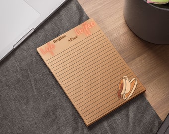 Coffee notepad, post-it for coffee lovers, to do list