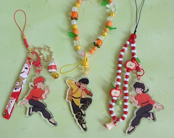 Ranma 1/2 and Ryoga Keychains and Stickers