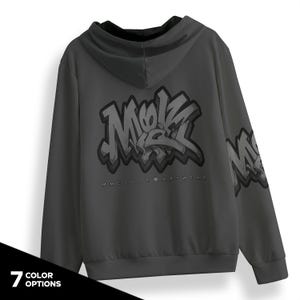 Bluza z kapturem MMGOODZ Graffiti: 100% bawełny, zapinana z przodu na zamek
