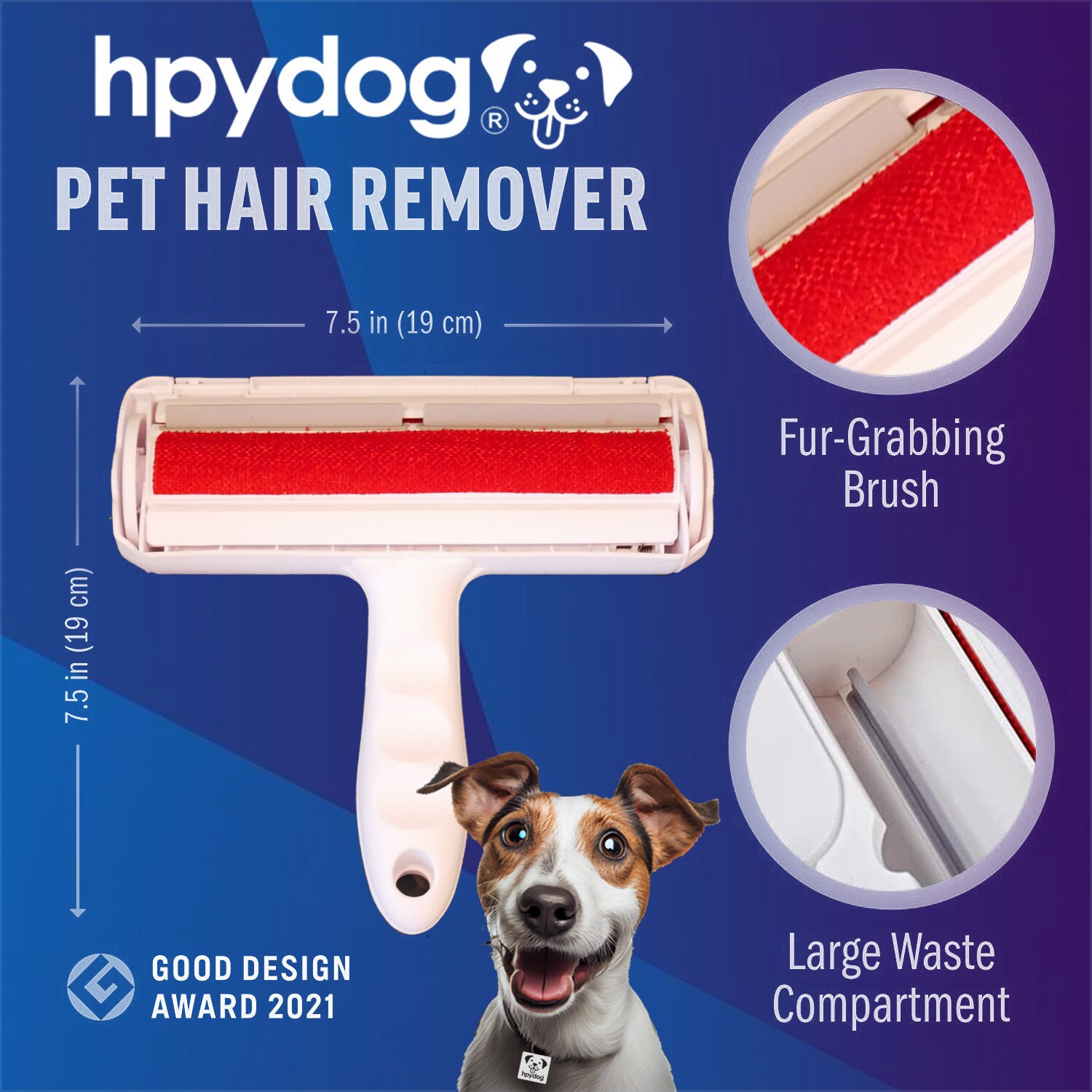 Hpydog Pet Hair Roller Pet Hair Remover Fur and Lint Remover Reusable