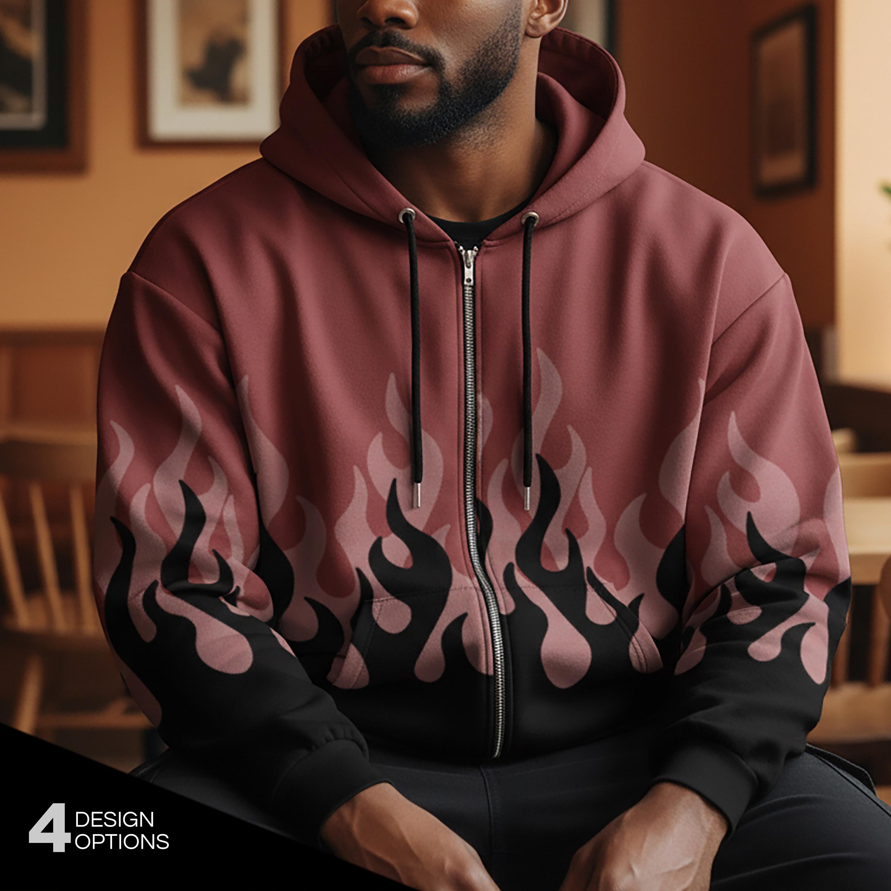 Buy Flame Hoodie Online In India - Etsy India