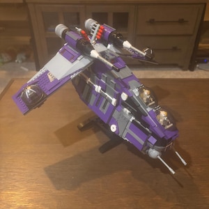Custom 187th Legion Republic Gunship: Mace Windu & Clone Troopers MOC