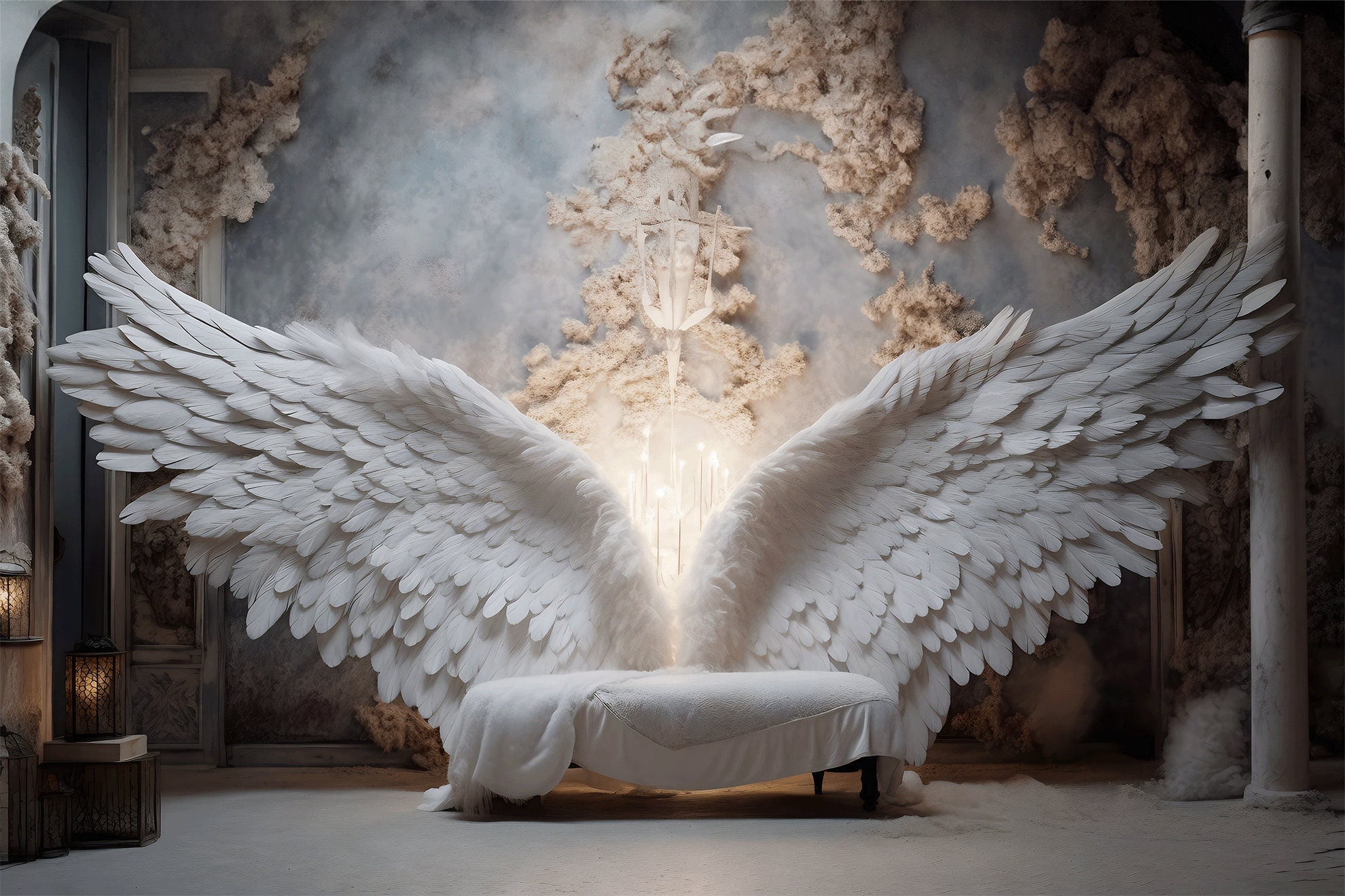 Large Angel Wings for Backdrop -  Canada