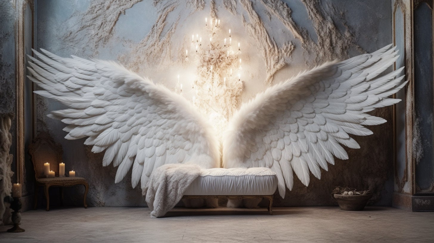Digital Backdrop Extra Large Angel Wings Set 2! - Etsy