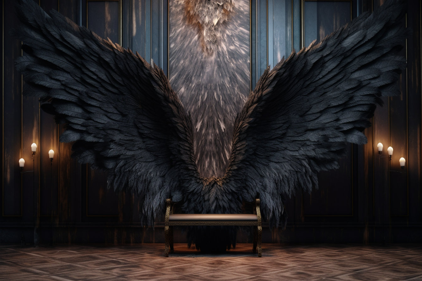 Large black angel wings - .de