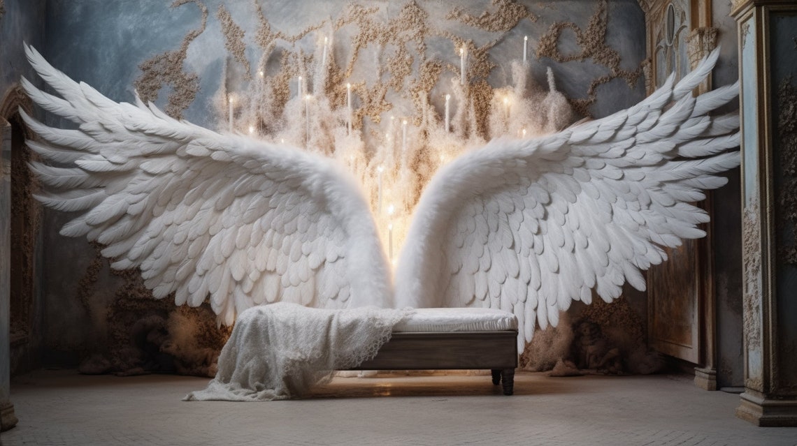 Digital Backdrop Extra Large Angel Wings Set 3! - Etsy