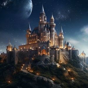 Digital Backdrop Fairy Tale Castle