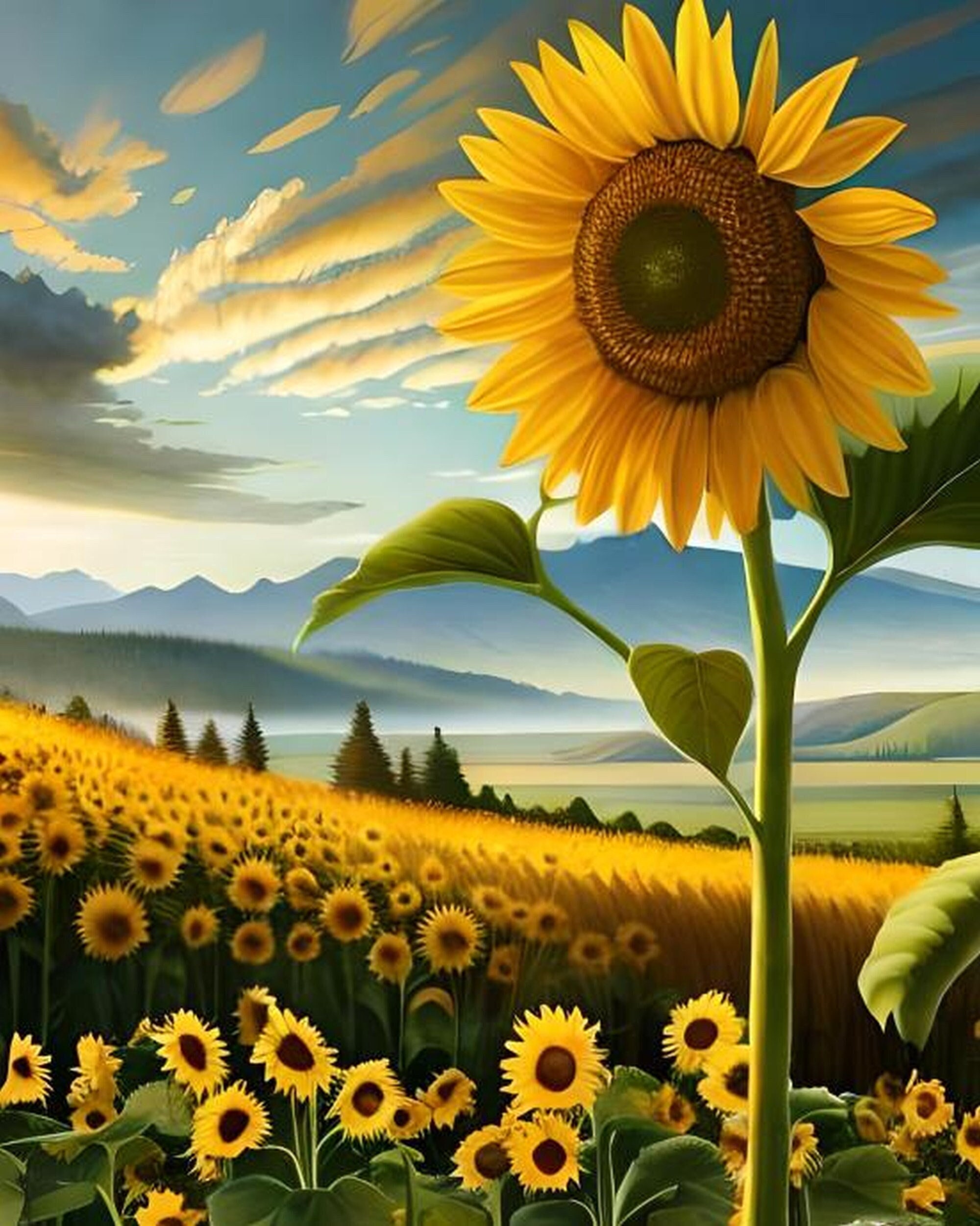 Sunflower Amongst Many - Etsy