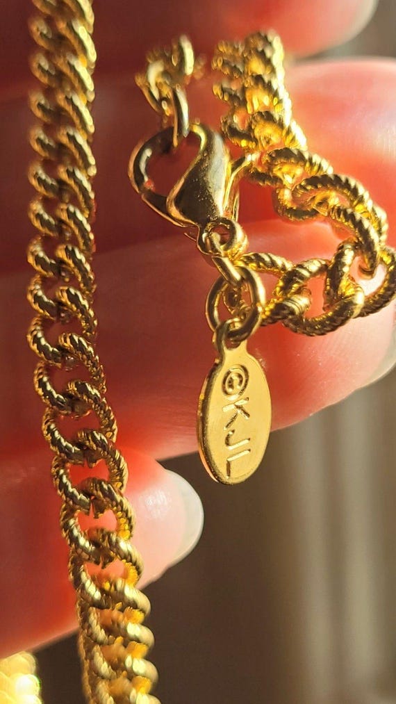 KJL Kenneth Jay Lane Maltese Cross Crystal Rhines… - image 6