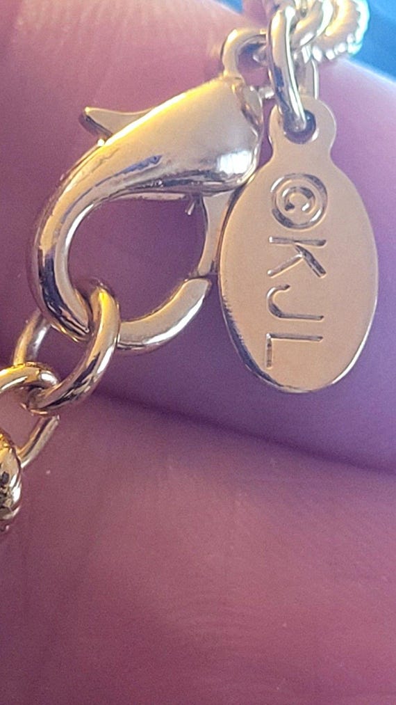 KJL Kenneth Jay Lane Maltese Cross Crystal Rhines… - image 2