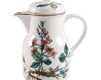 Tea Set Villeroy & Boch Botanica Oxalis Tea Pot Creamer Sugar Bowl Vintage Luxemburg