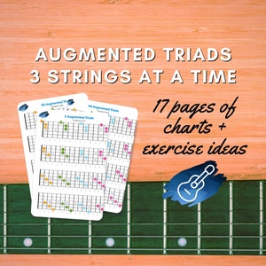 Augmented Triads - 3 Strings At A Time Printable Charts For Guitar