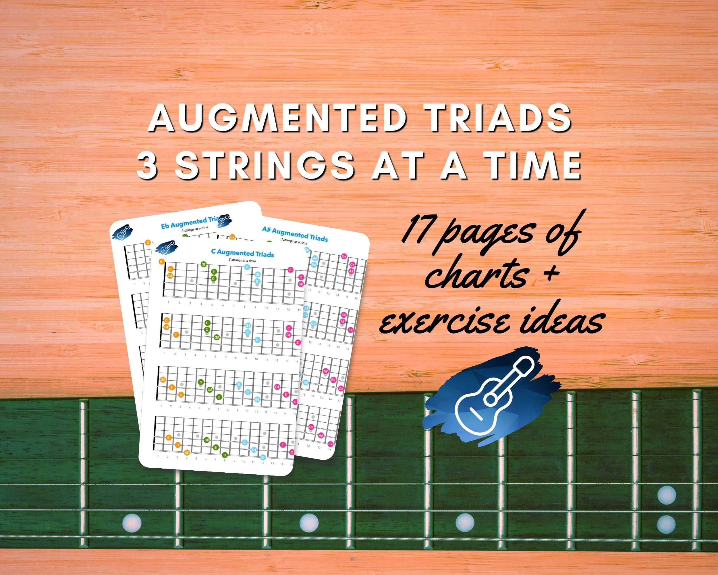 Augmented Triads - 3 Strings at A Time Printable Charts for Guitar - Etsy