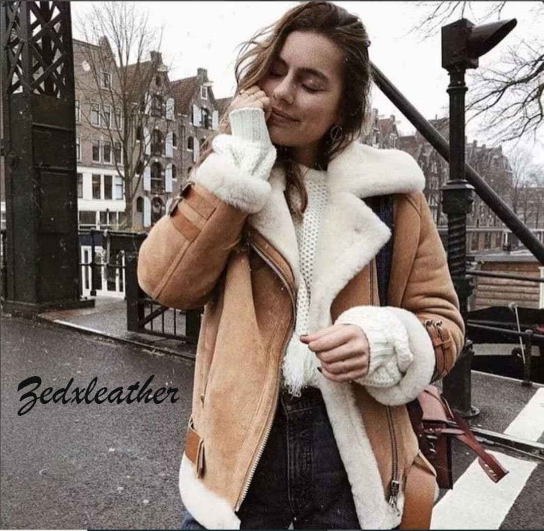 RAF Bomber Flying Pilot B3 Shearling Jacket | Handmade Flight