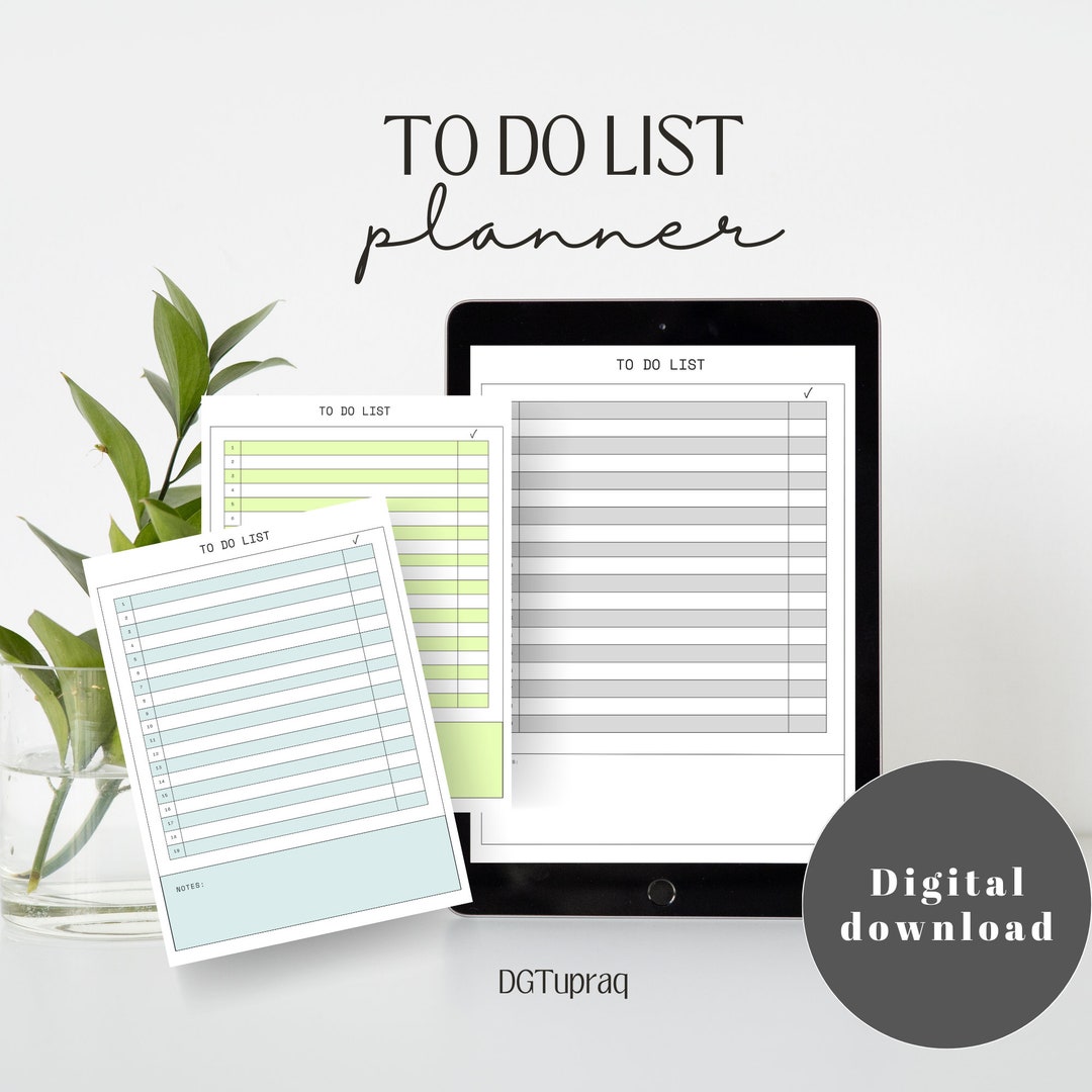Efficient To-do List - Stay Organized and Accomplish More - Etsy