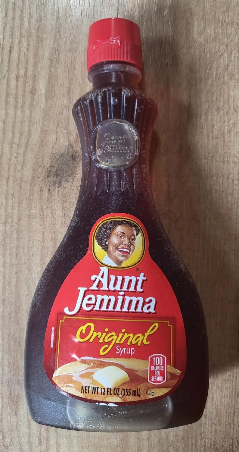 Aunt Jemima Collectible Syrup Bottles Rare Discontinued 12 Oz Original