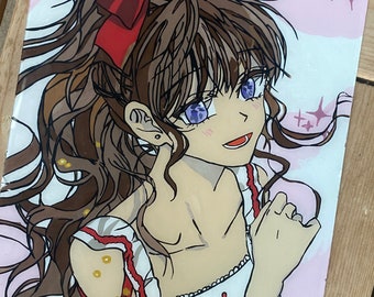 Keira Parvis glass painting from Manhwa "I am the Real One"