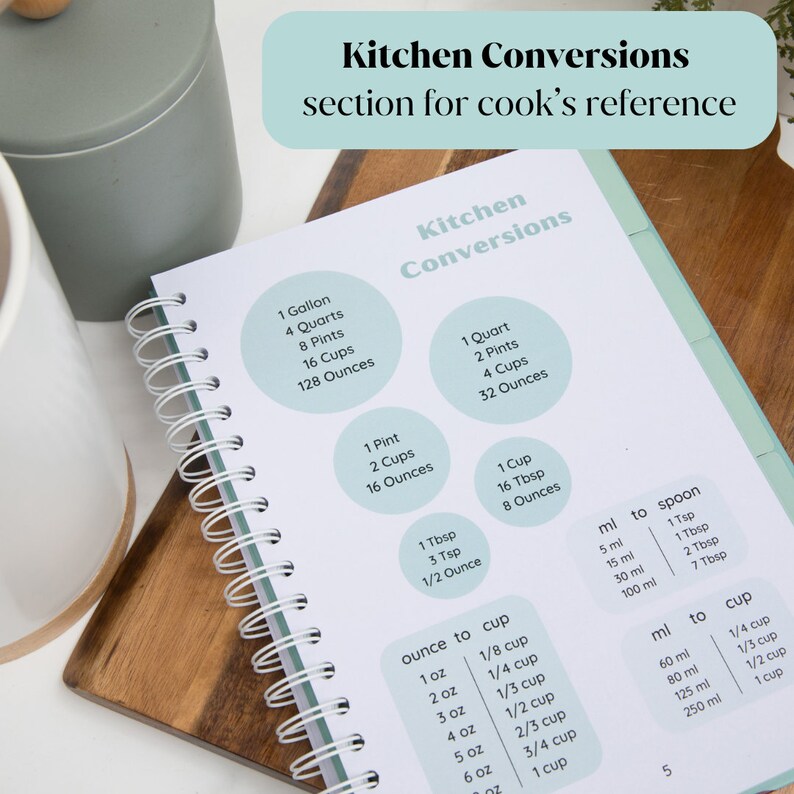 Blank Recipe Book Recipe Journal Family Recipe Book Blank Cookbook for