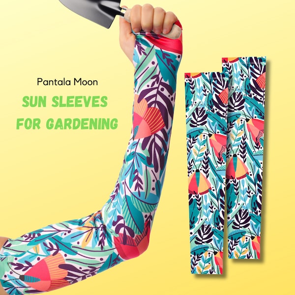 Farmers Sleeves | Sun Protection Garden Sleeves for Women | Sun Sleeves | Garden Arm Sleeves in Two Sizes | Gardening Gift for Her |