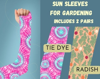 2 Pairs Gardening Sleeves Arm Protection for Women, Garden Sleeves for Women, Garden Protective Sleeves for Arms, Gift for Gardener 2-PACK