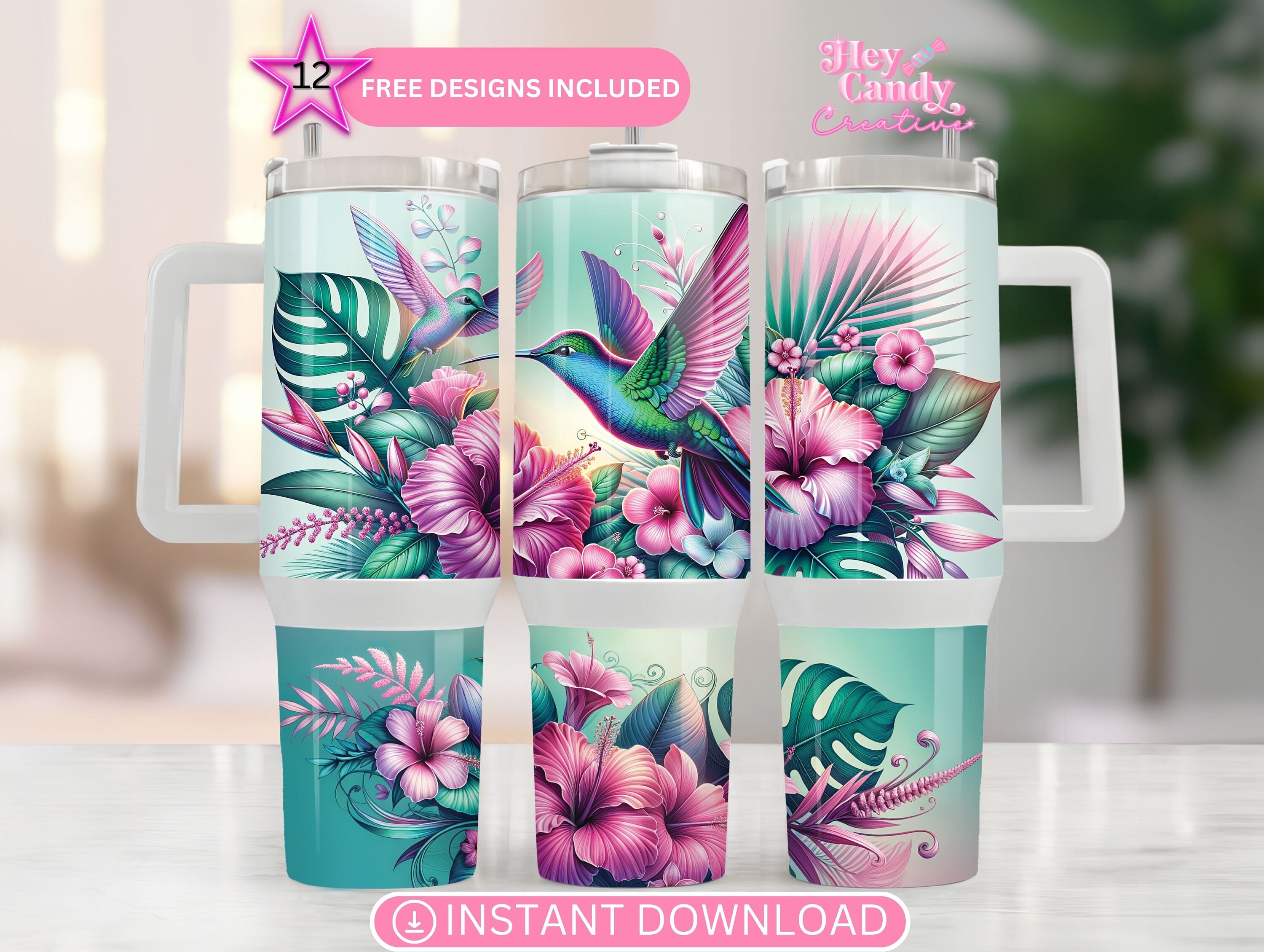 Hummingbird Tumblers - Etsy