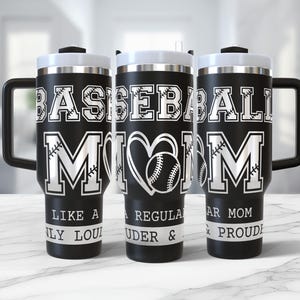 Baseball Mom Tumbler Wrap Laser svg, Engraved Full Wrap Seamless Design for 40oz, Loud and Proud for Laser Rotary, Instant Digital Download