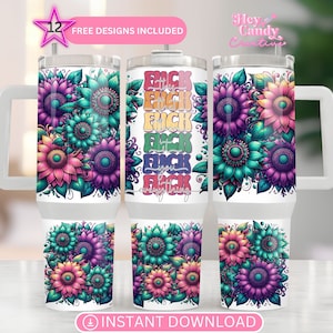 F*ck This That Them It You Everything PNG 40oz Tumbler Wrap | Snarky Rude Adult Humor 40 oz Tumbler PNG | 40oz Quencher Sublimation Design