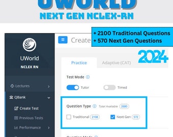 UWorld NCLEX-RN 2024 Latest Question Bank Next Gen