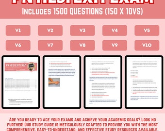 PN HESI Exit Exam 2024-2025 | Includes 1500 Questions (150 X 10Vs) | Instant Download - PDF