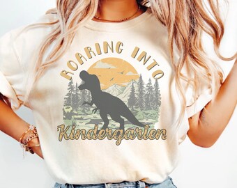 Custom Dinosaur Teacher Shirt, Personalized Back to School Team T-Shirt Teacher Squad Group Shirt Vintage TREX Roar Comfort Colors® 1717