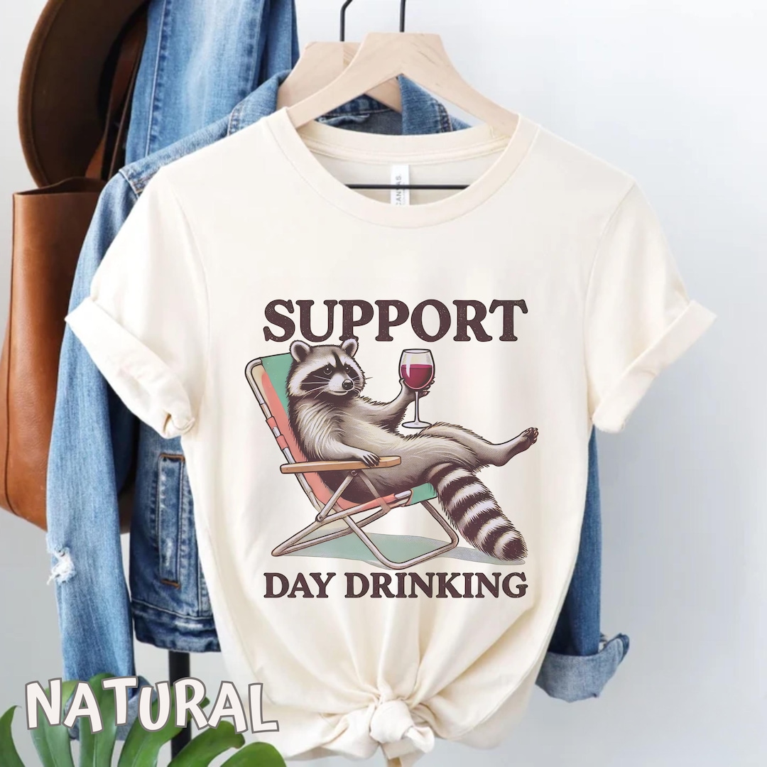 Druck Racoon Funny Drunk Raccoon Vintage T-shirt, Inappropriate Tshirt Exchange ...