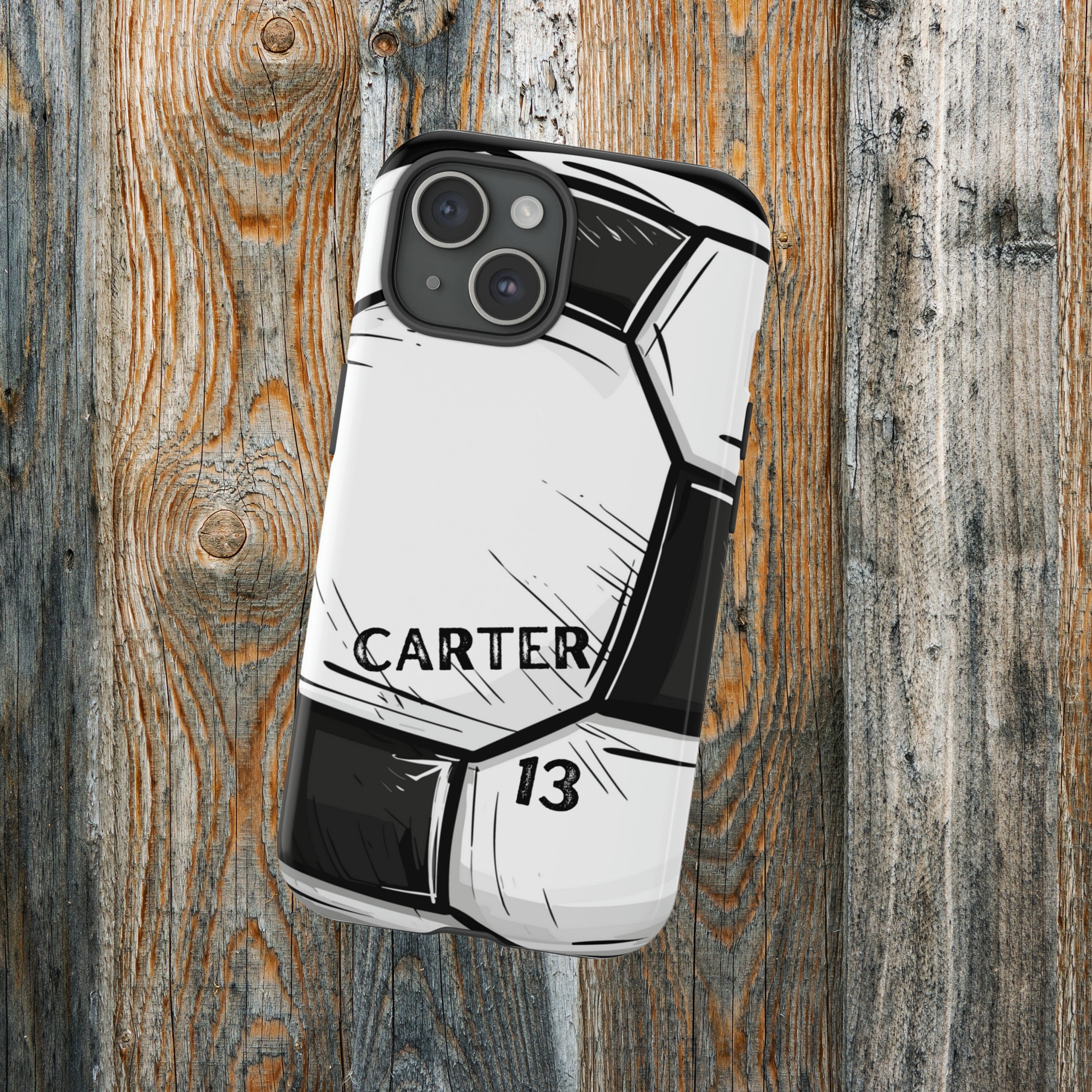 Custom Name Soccer Phone Case, Personalized Name & Number Soccer Player Gift, Personalized Gift, iPhone, Samsung and Google Phone Case