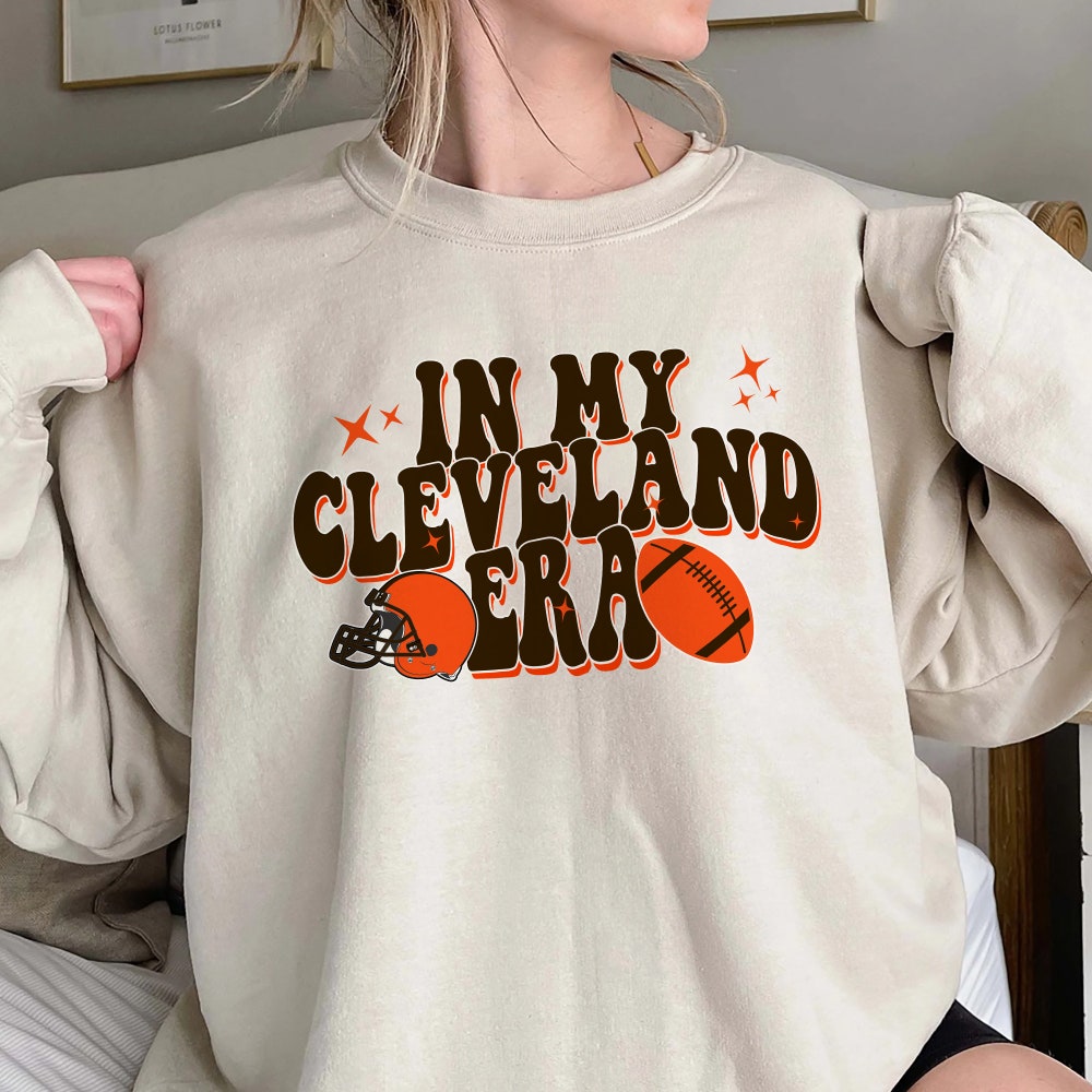 In My Cleveland Era Sweatshirt, Vintage Cleveland Football Sweatshirt, Cleveland Football Hoodie, Vintage Football Fan Shirt, Fan Gift