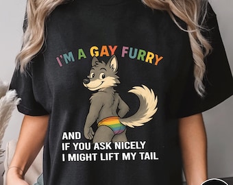 Funny Gay Furry Pride T-Shirt, Unisex LGBTQ Tee