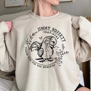 RIP Jimmy Buffett Shirt, Memorial Unisex Tee Shirt, Jimmy Buffett Sweatshirt, Jimmy Buffett Quote, 70s 80s Rock Tee, Vintage 70s 80s Shirt