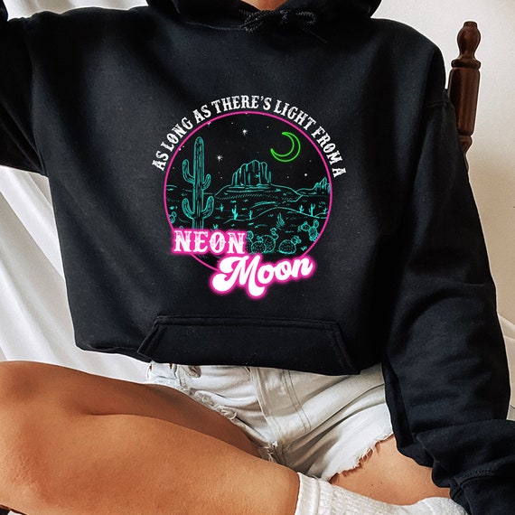 Neon moon hoodie hotsell