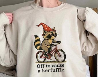 Funny Raccoon Wizard Unisex T-Shirt, Causing Chaos