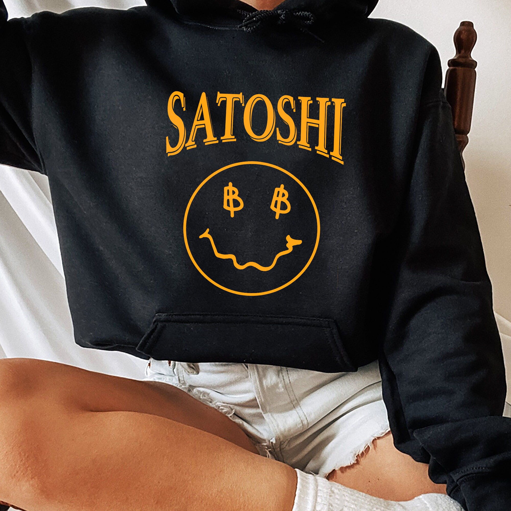 Satoshi Smiley Face Bitcoin Shirt, Trending Unisex Tee Shirt