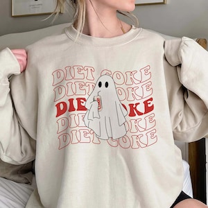 Bluza z kapturem Diet Coke Ghost, Prezenty Diet Coke, Paliwo dla nauczyciela, Bluza z kapturem dla mamy, Sweter Ghost Holds Diet Coke, Prezent dla miłośnika Diet Coke