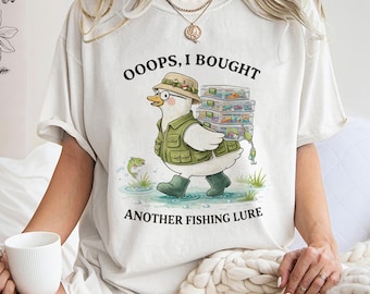 Funny Fishing Lure Goose Sweatshirt, Fisherman Gift