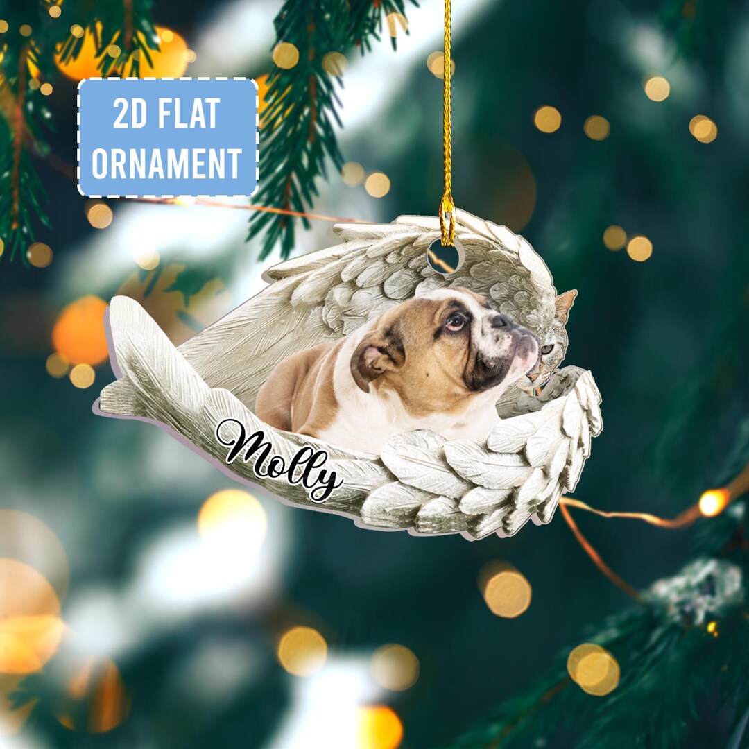 Personalized Pet Memorial Ornament With Photo and Name, Custom Acrylic ...