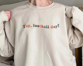 Yay Football Day-sweatshirt, wedstrijddag-sfeer