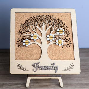 Árbol genealógico personalizado, genealogía, nombres de los padres, parentesco, regalo, marco, pin grabado, regalo único