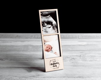 Impresión fotográfica en marco, retrato familiar personalizado, recuerdos grabados, regalo ideal para el día de la madre o baby shower, tema personalizado